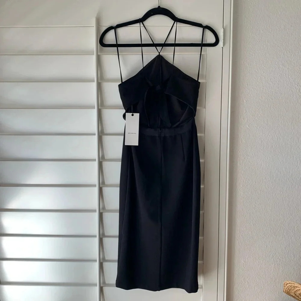 BEC & BRIDGE NWT Halter Cut Out Body Con Midi Dress - Picture 4 of 8